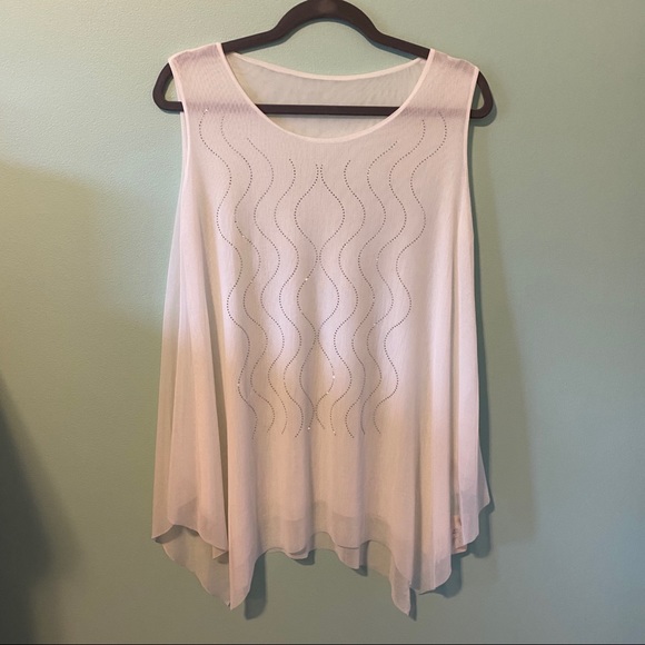 COPY - Flowy Diamond Accented Dress Tank Top - Picture 1 of 4